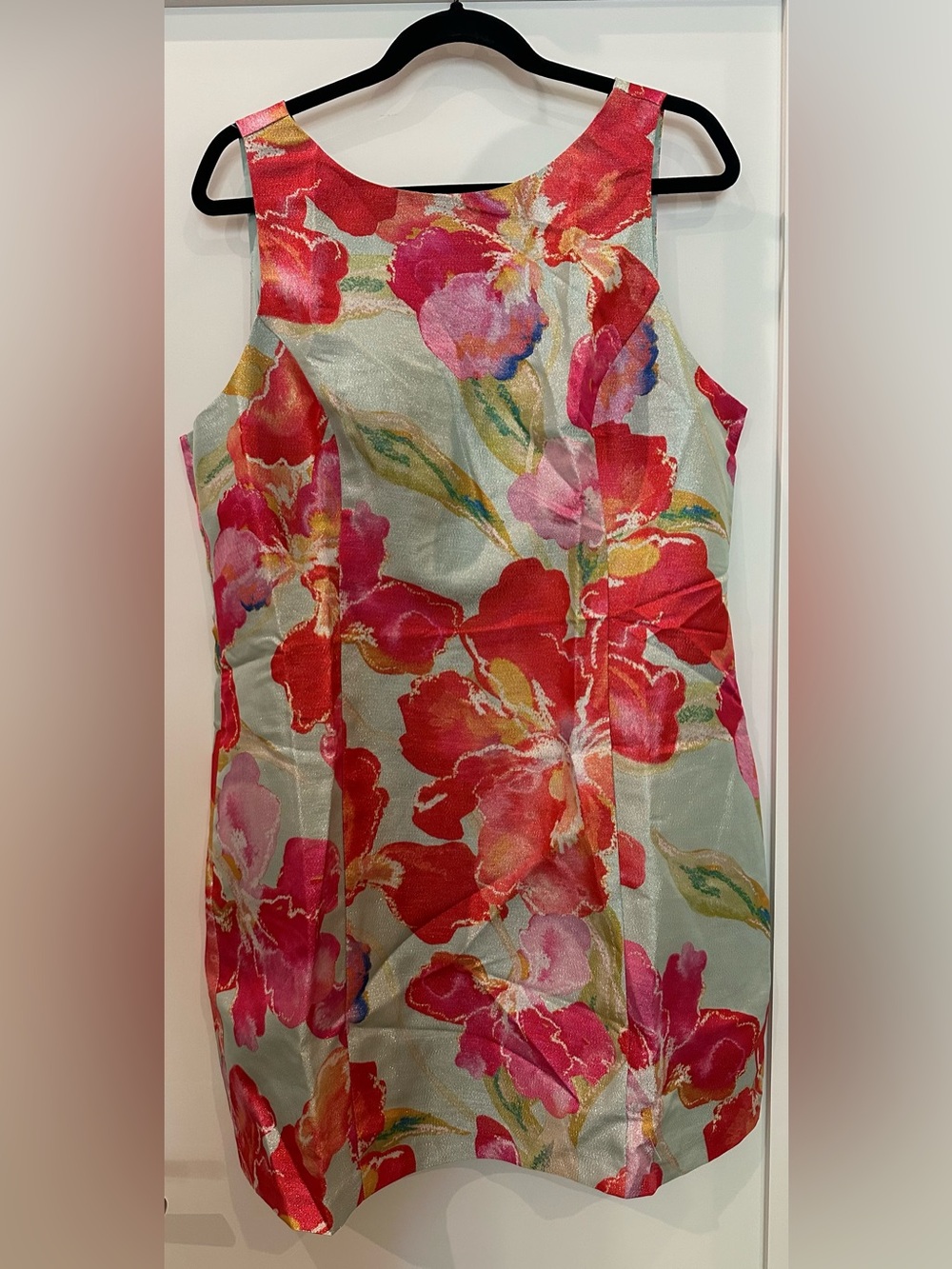 Hutch Anthropology Mini Dress in Coral, Pink and Mint Floral NWT XL - Picture 2 of 11